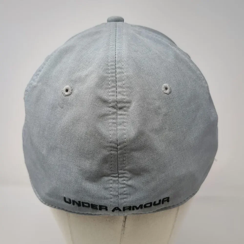 Under Armour Baseball Cap Gray XL Stretch Fit Circular Logo Patch Athletic Hat